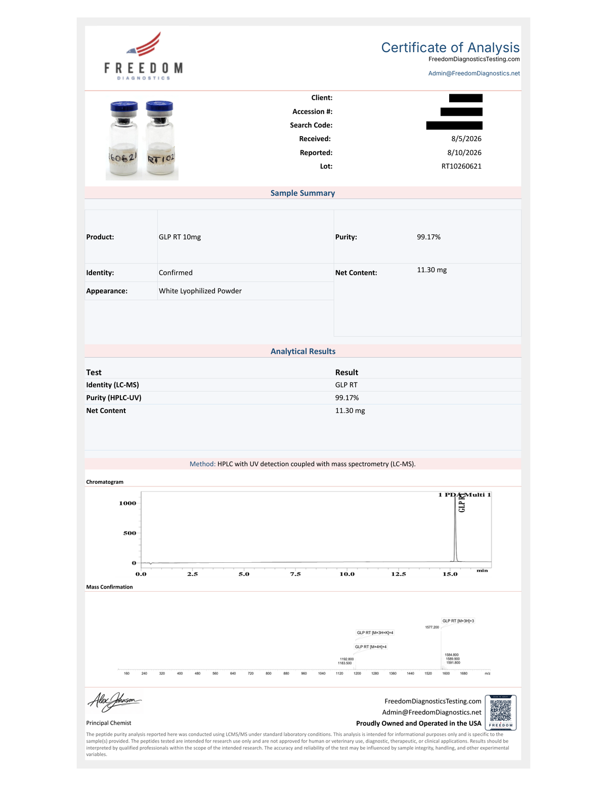 COA GLP-3 (RT) 10 mg